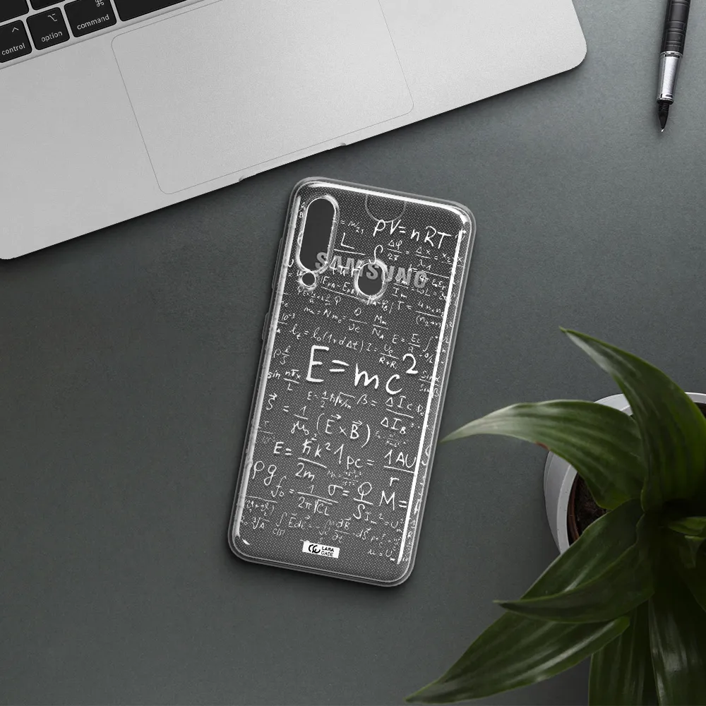 Physics Blackboard Samsung A60 Clear TPU Case