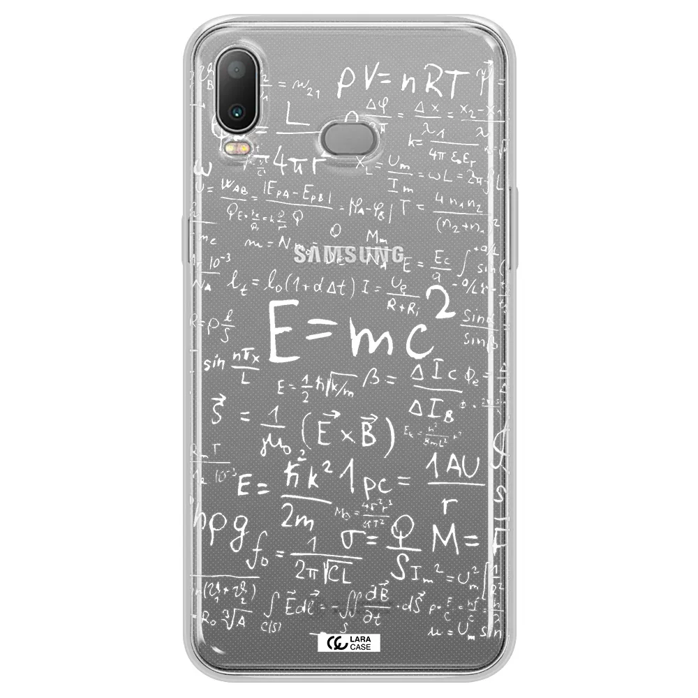 Physics Blackboard Samsung A6S Clear TPU Case