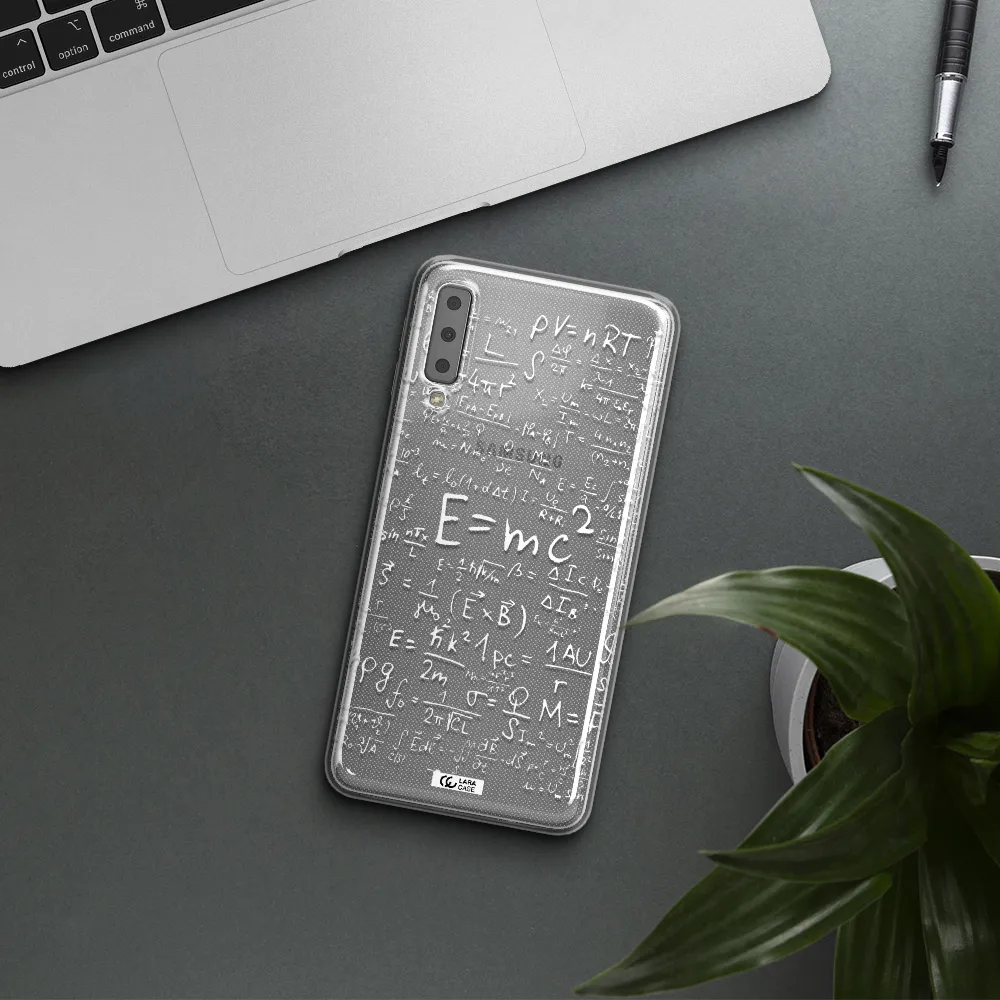 Physics Blackboard Samsung A7 2018 Clear TPU Case