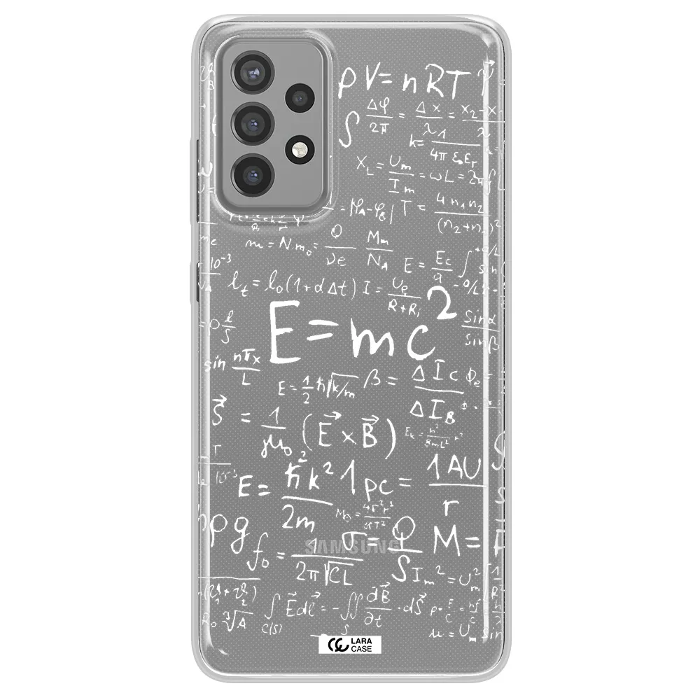Physics Blackboard Samsung A72 Clear TPU Case
