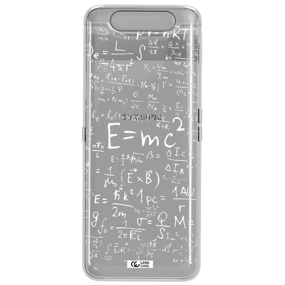 Physics Blackboard Samsung A80 Clear TPU Case