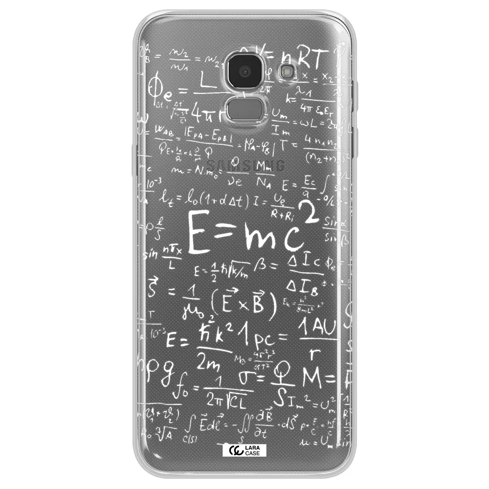 Physics Blackboard Samsung J6 Clear TPU Case
