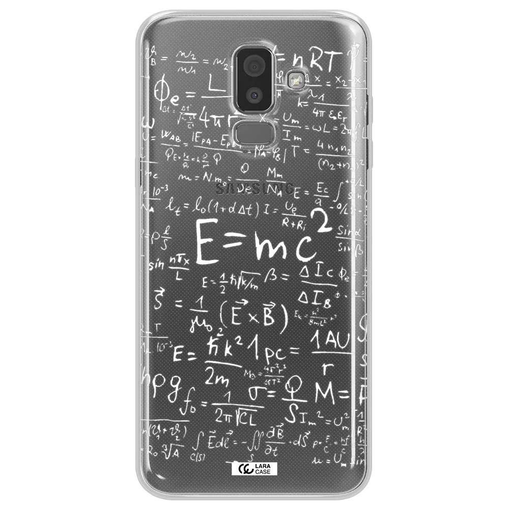 Physics Blackboard Samsung J8 Clear TPU Case