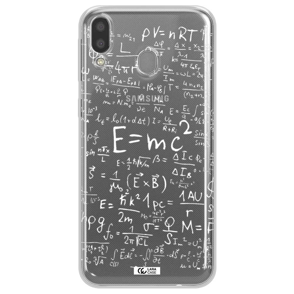Physics Blackboard Samsung M20 Clear TPU Case