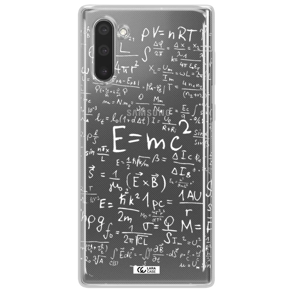 Physics Blackboard Samsung Note 10 Clear TPU Case