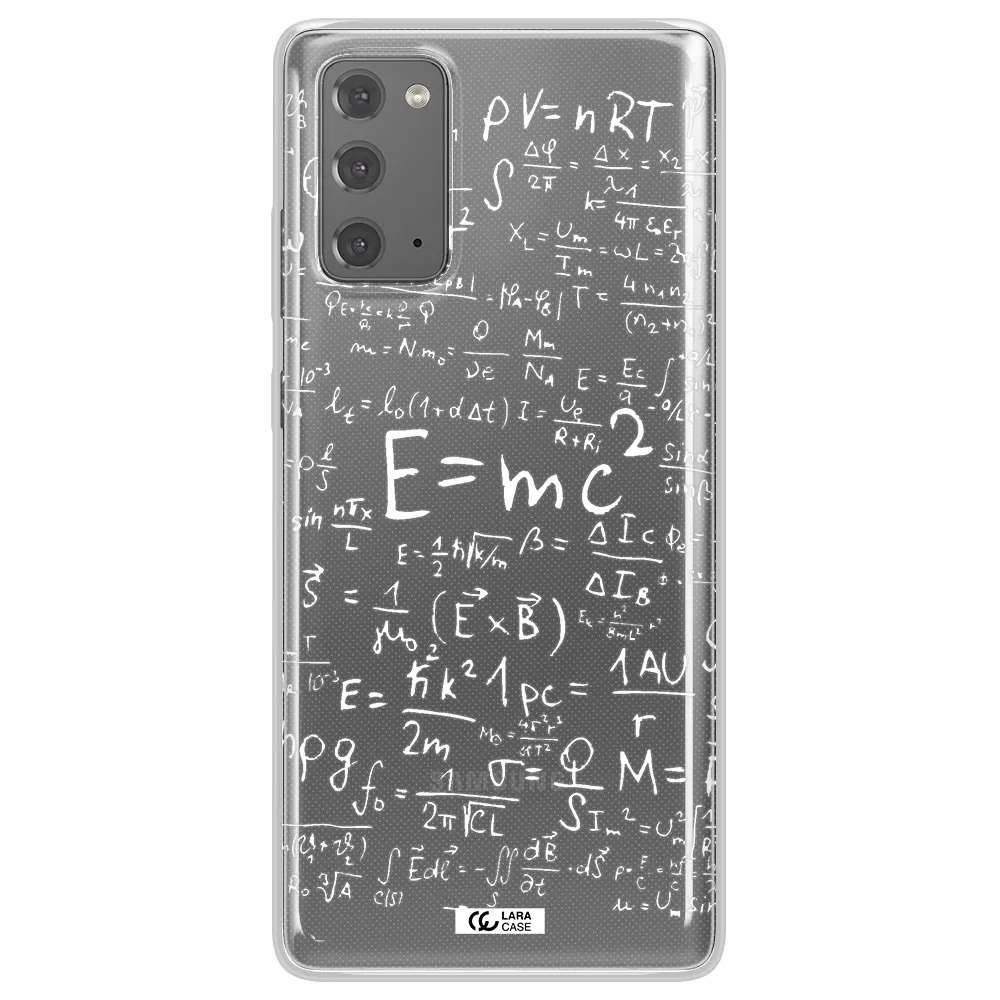 Physics Blackboard Samsung Note 20 Clear TPU Case