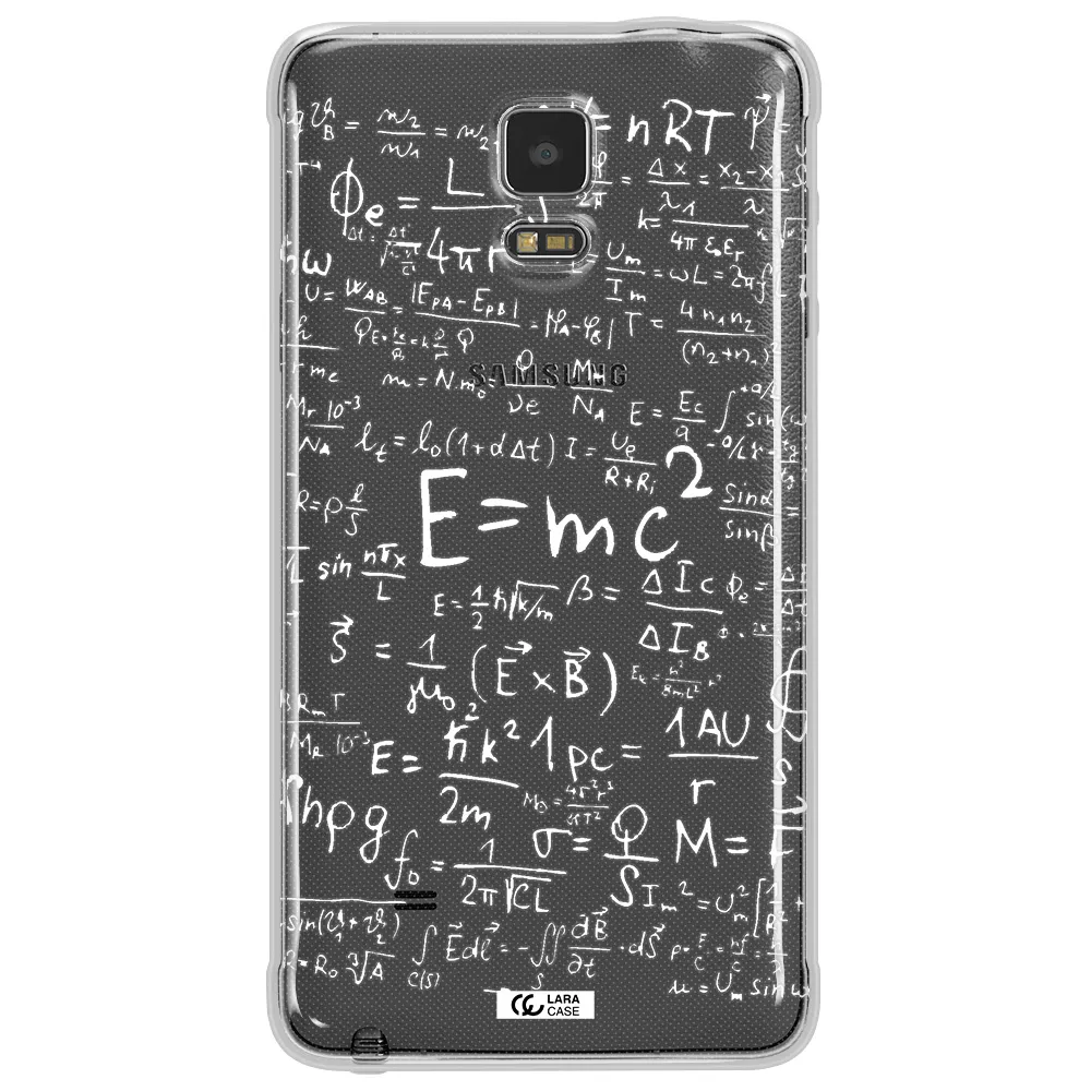 Physics Blackboard Samsung Note 4 Clear TPU Case