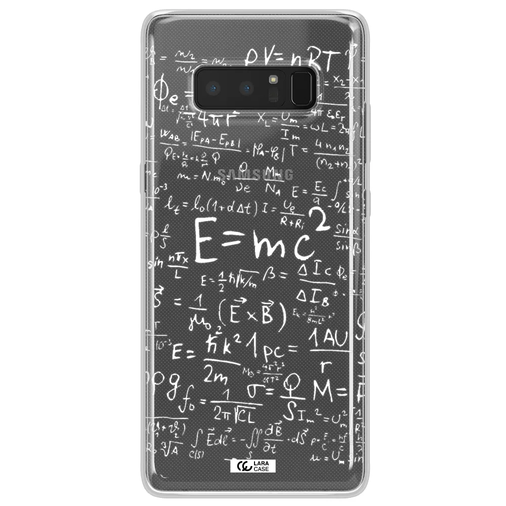 Physics Blackboard Samsung Note 8 Clear TPU Case