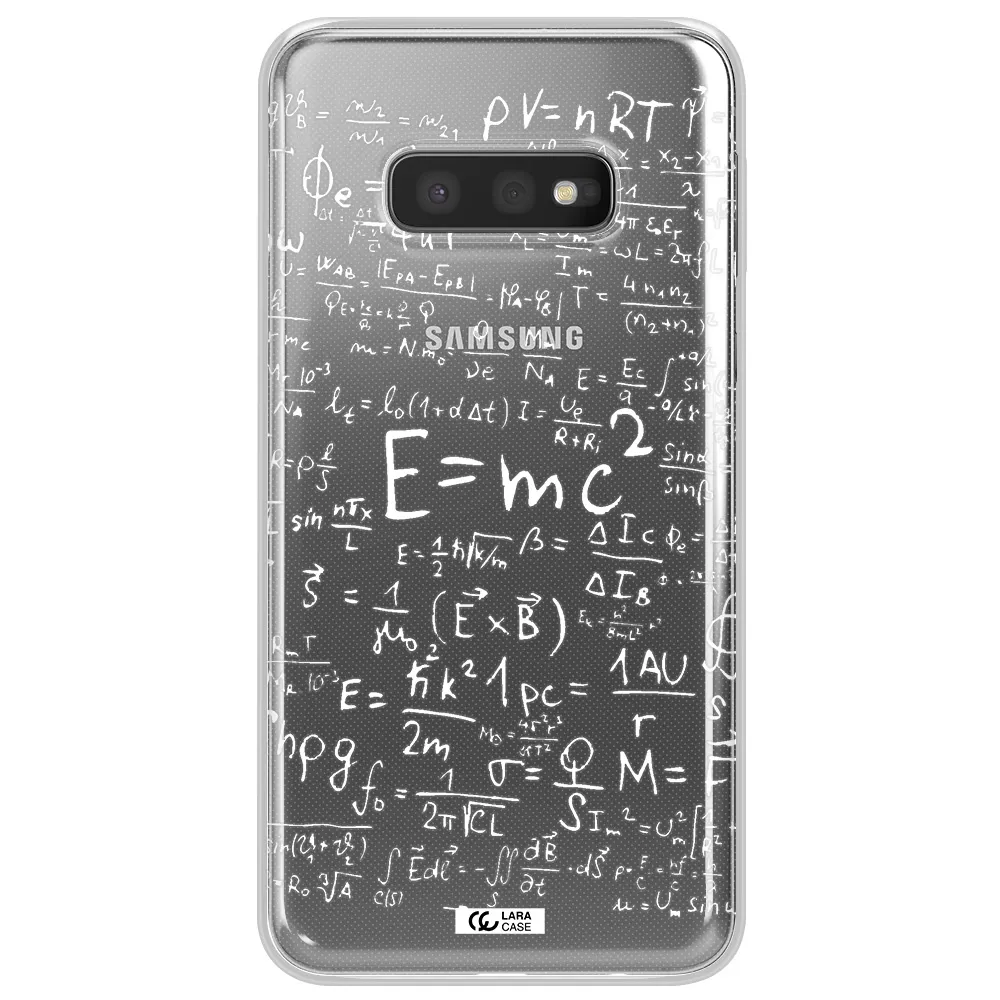 Physics Blackboard Samsung S10e Clear TPU Case