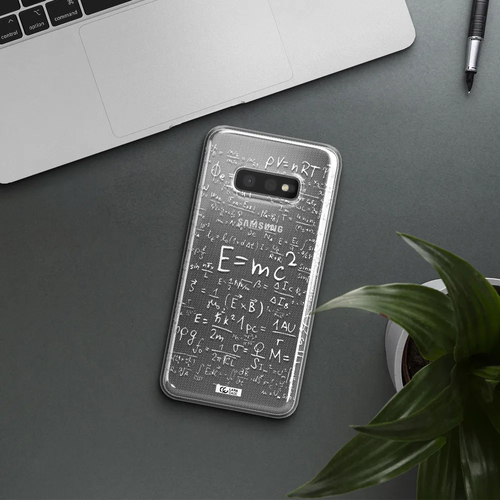 Physics Blackboard Samsung S10e Clear TPU Case