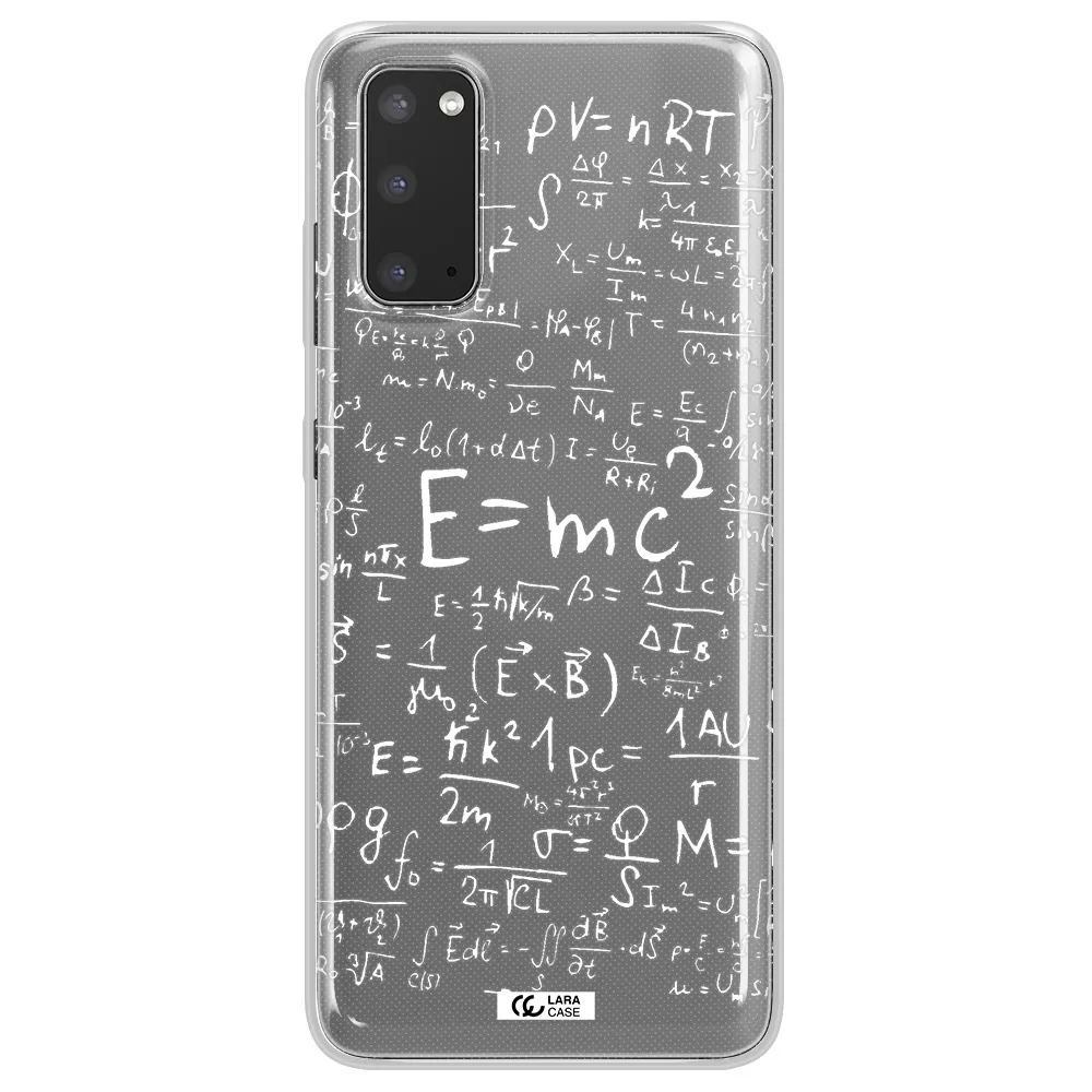Physics Blackboard Samsung S20 Clear TPU Case