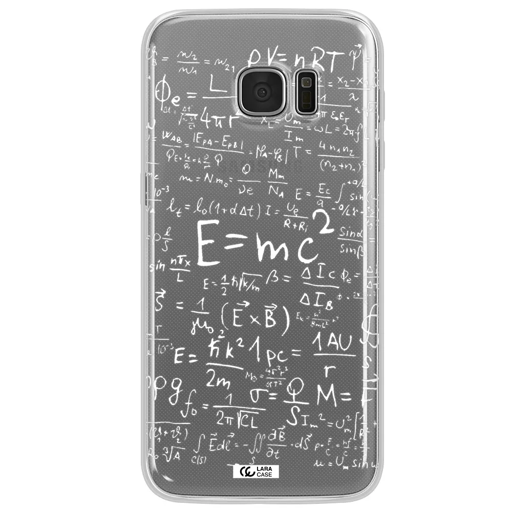 Physics Blackboard Samsung S7 Edge Clear TPU Case