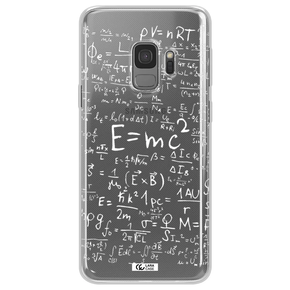 Physics Blackboard Samsung S9 Clear TPU Case
