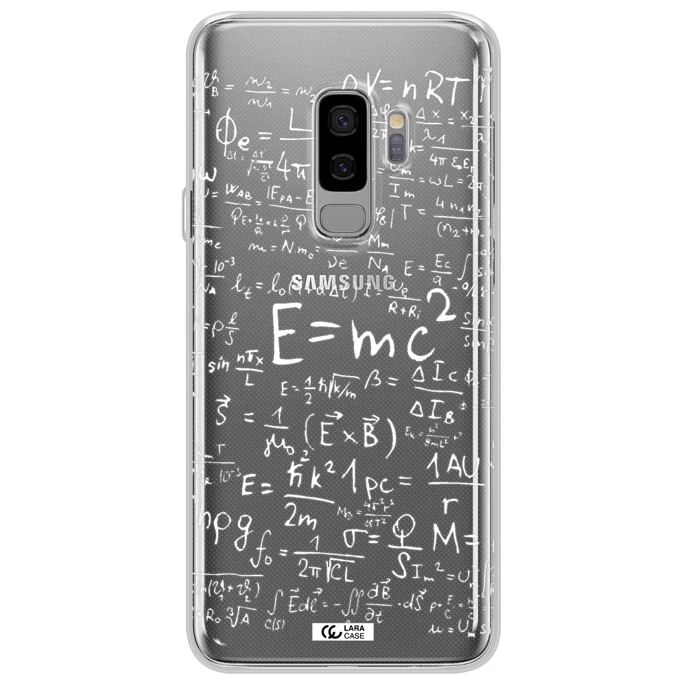 Physics Blackboard Samsung S9 Plus Clear TPU Case