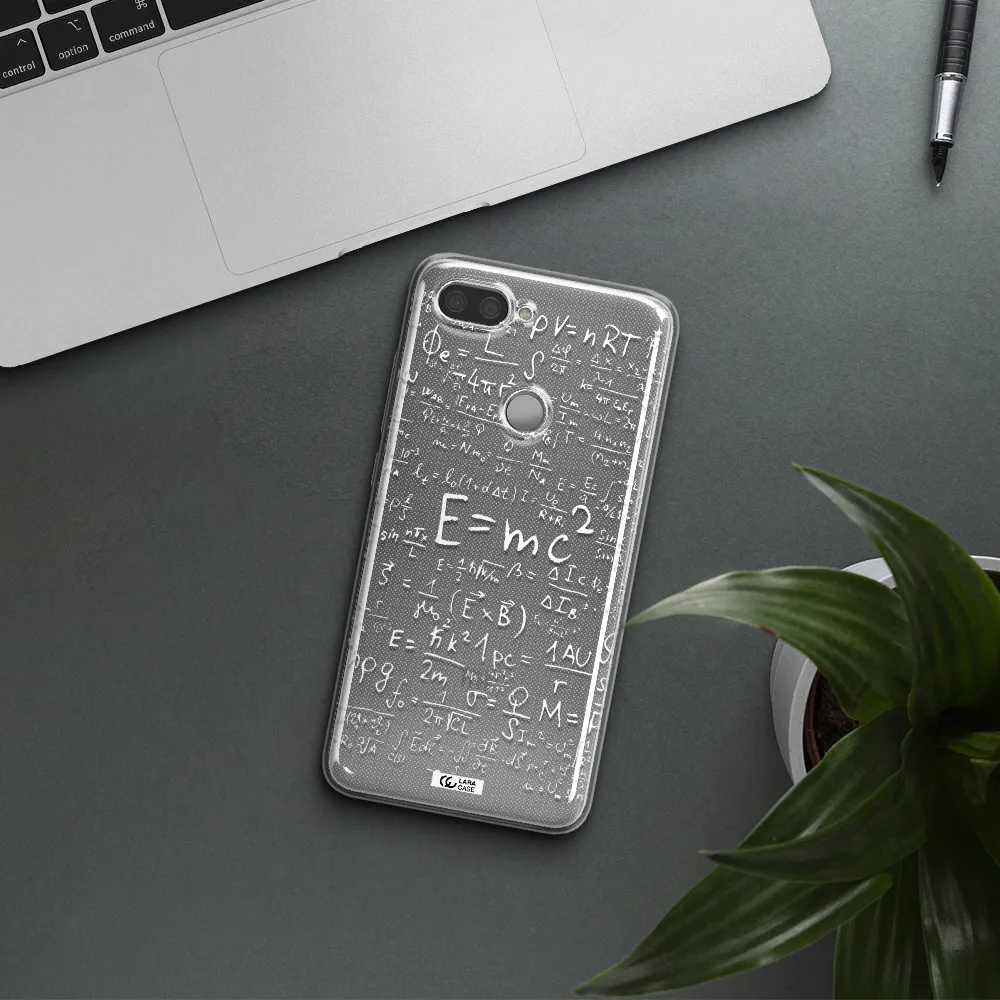 Physics Blackboard Xiaomi Mi 8 Lite Clear TPU Case