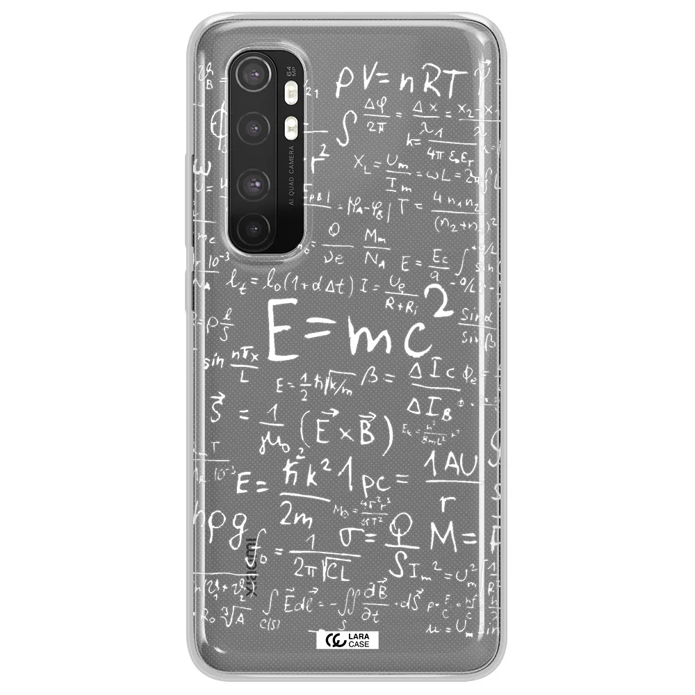 Physics Blackboard Xiaomi Mi Note 10 Lite Clear TPU Case