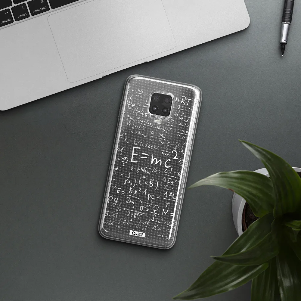 Physics Blackboard Xiaomi Note 9 Pro Clear TPU Case