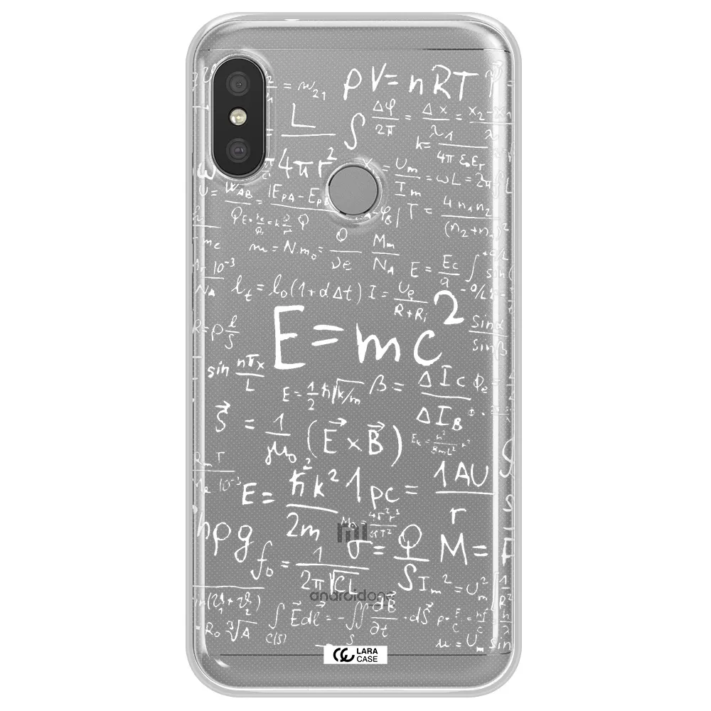 Physics Blackboard Xiaomi Redmi 6 Pro Clear TPU Case