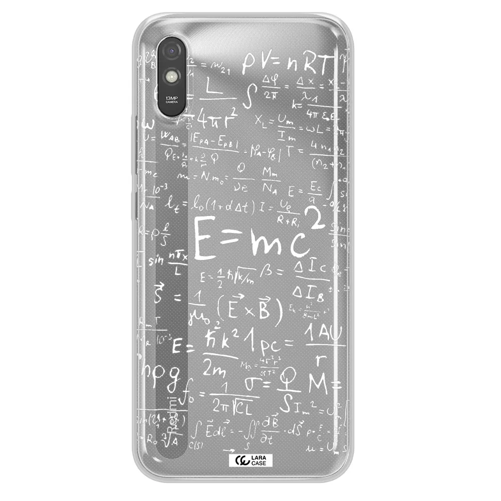Physics Blackboard Xiaomi Redmi 9A Clear TPU Case