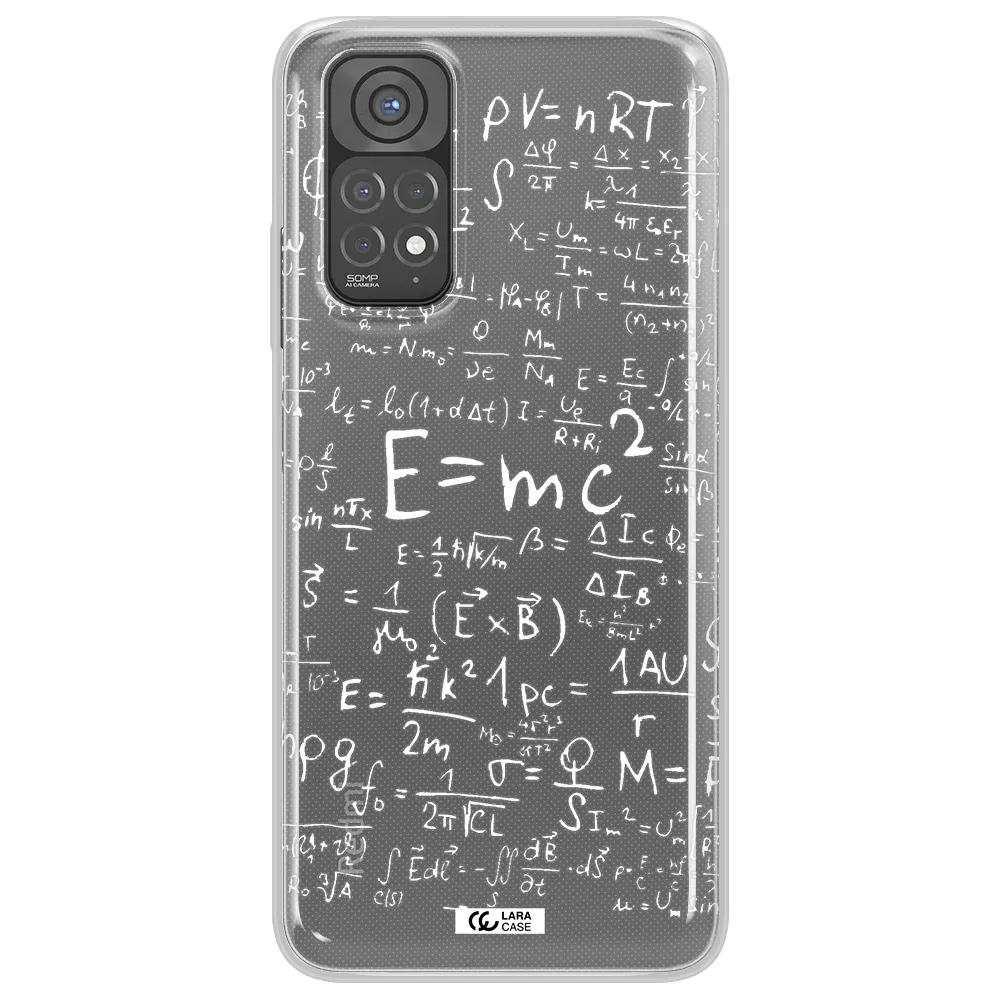 Physics Blackboard Xiaomi Redmi Note 11 Clear TPU Case
