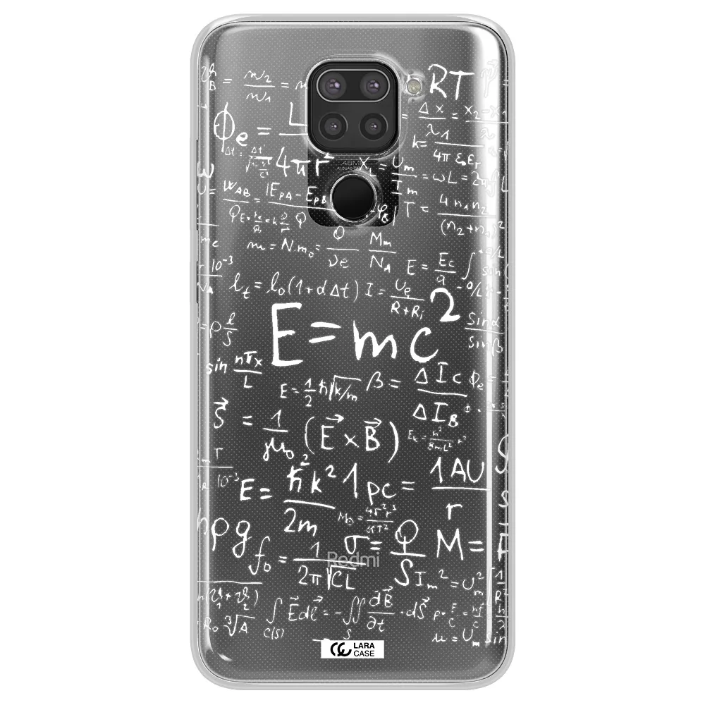 Physics Blackboard Xiaomi Redmi Note 9 Clear TPU Case