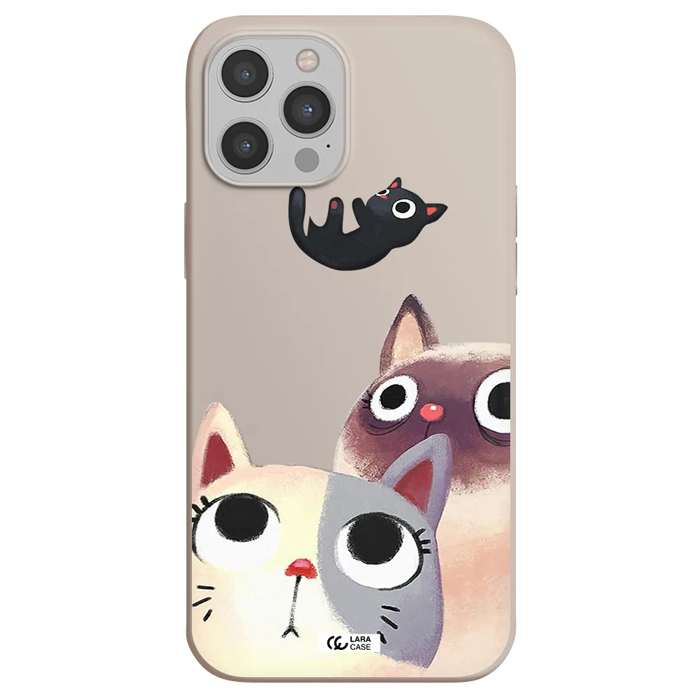 Abstract Grey Flowers Apple iPhone 12 pro max Silicone Stone Case