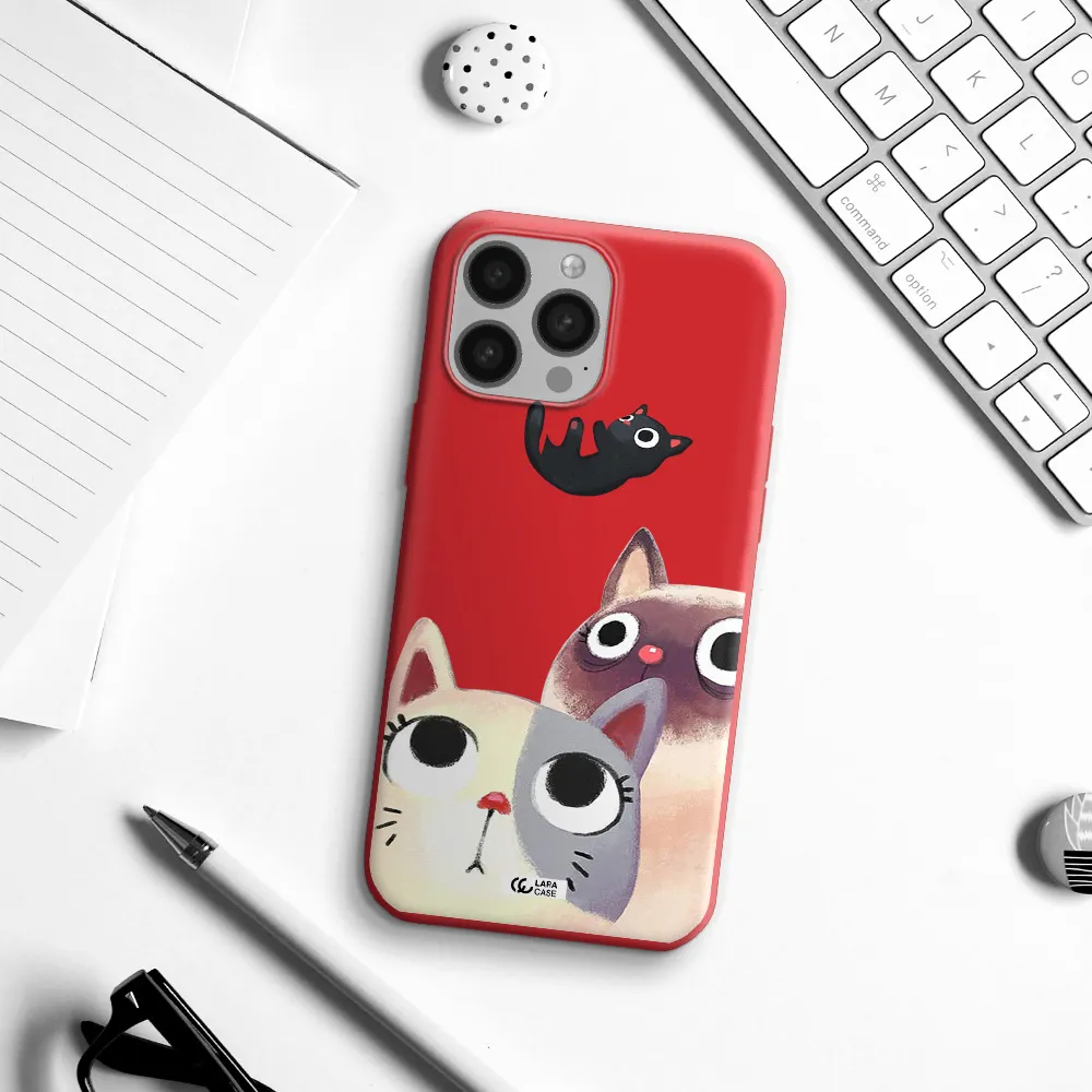 Abstract Grey Flowers Apple iPhone 13 Pro Silicone Imperial Red Case