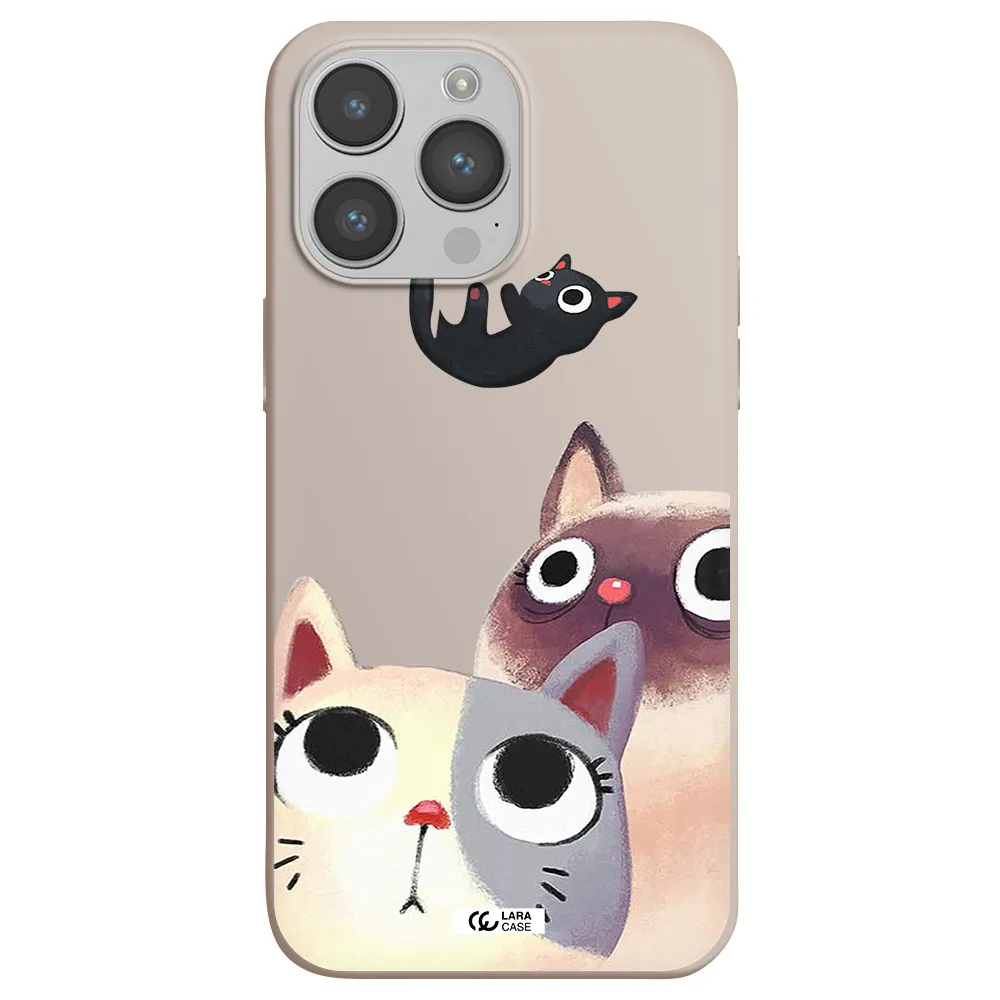 Abstract Grey Flowers Apple iPhone 14 pro max Silicone Stone Case