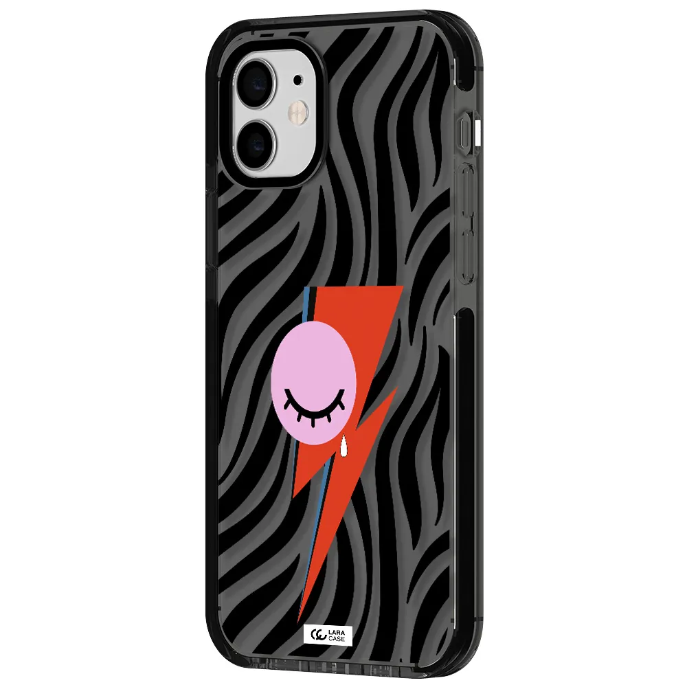 David Bowie Symbol Apple iPhone 11 impact Smoke Black Case