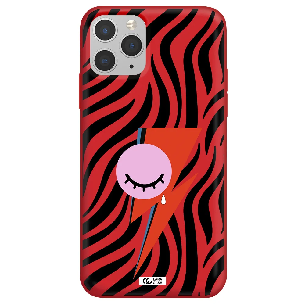 David Bowie Symbol Apple iPhone 11 pro max Silicone Imperial Red Case
