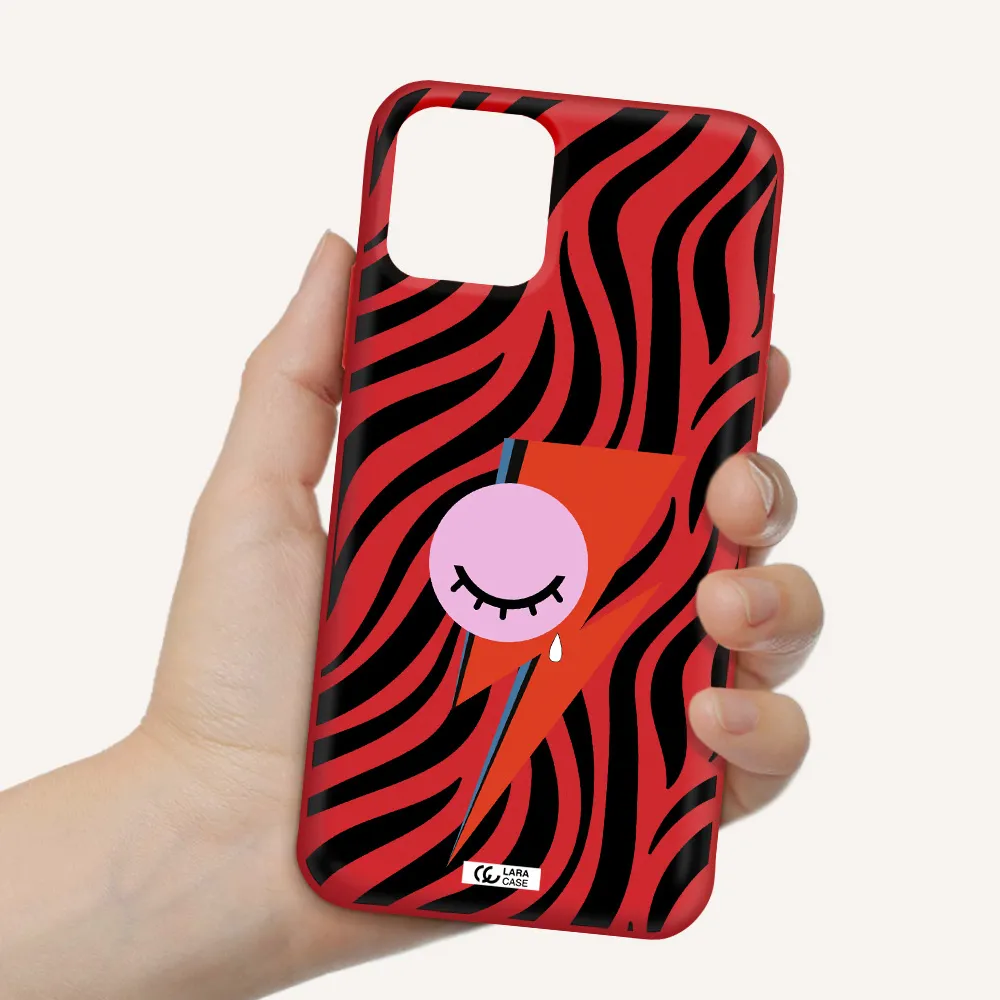 David Bowie Symbol Apple iPhone 11 pro max Silicone Imperial Red Case