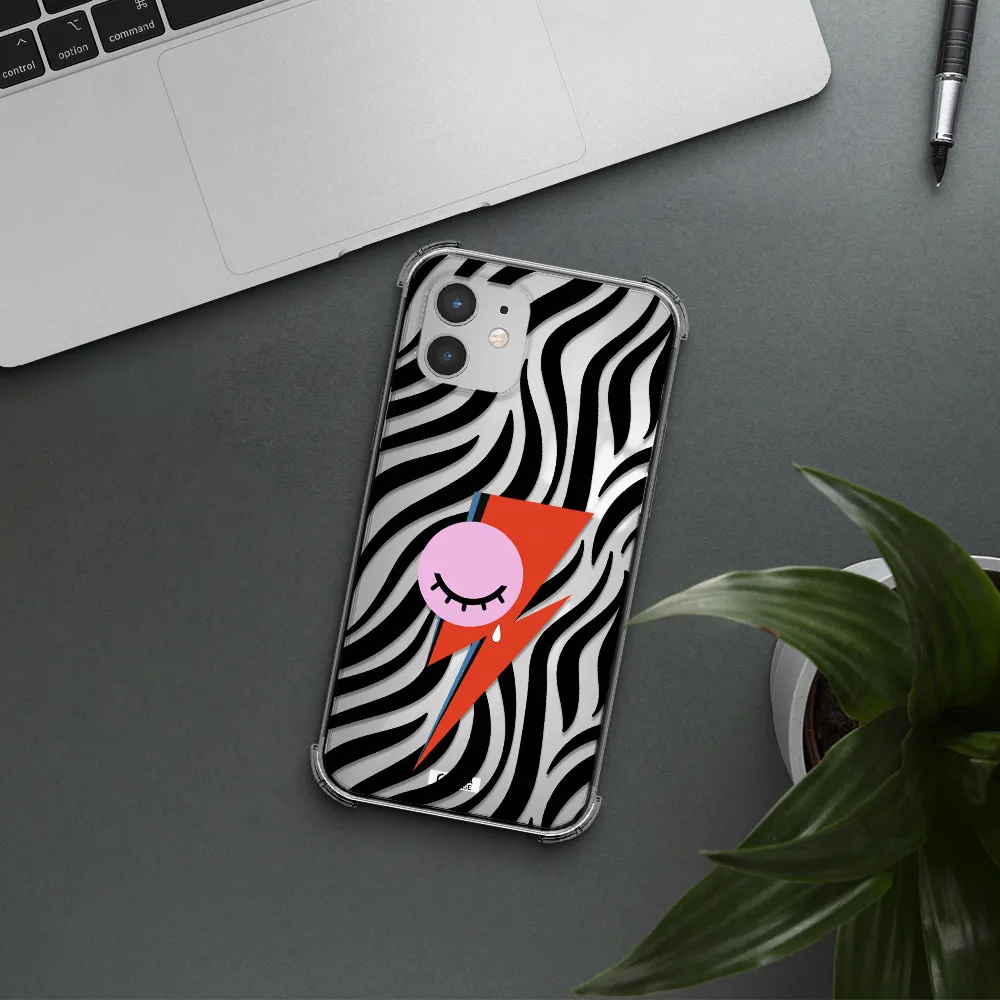 David Bowie Symbol Apple iPhone 12 Clear PC Case