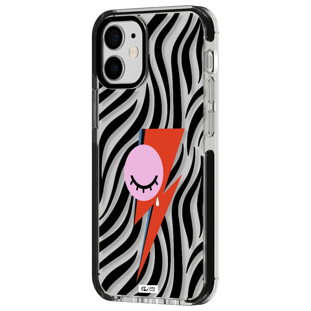 David Bowie Symbol Apple iPhone 12 mini impact black border Case