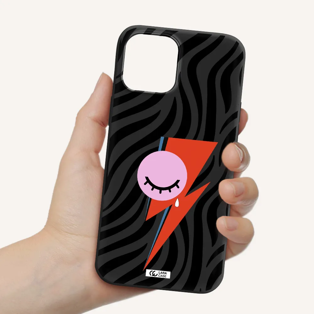 David Bowie Symbol Apple iPhone 12 pro max Silicone black Case