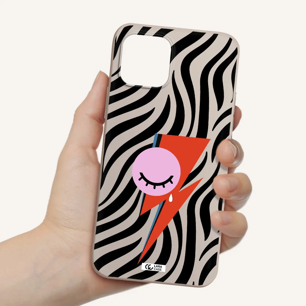 David Bowie Symbol Apple iPhone 12 Silicone Stone Case