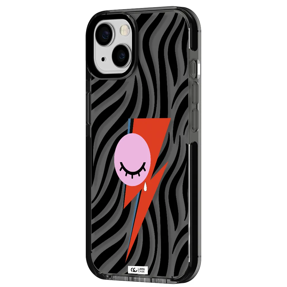 David Bowie Symbol Apple iPhone 13 impact Smoke Black Case