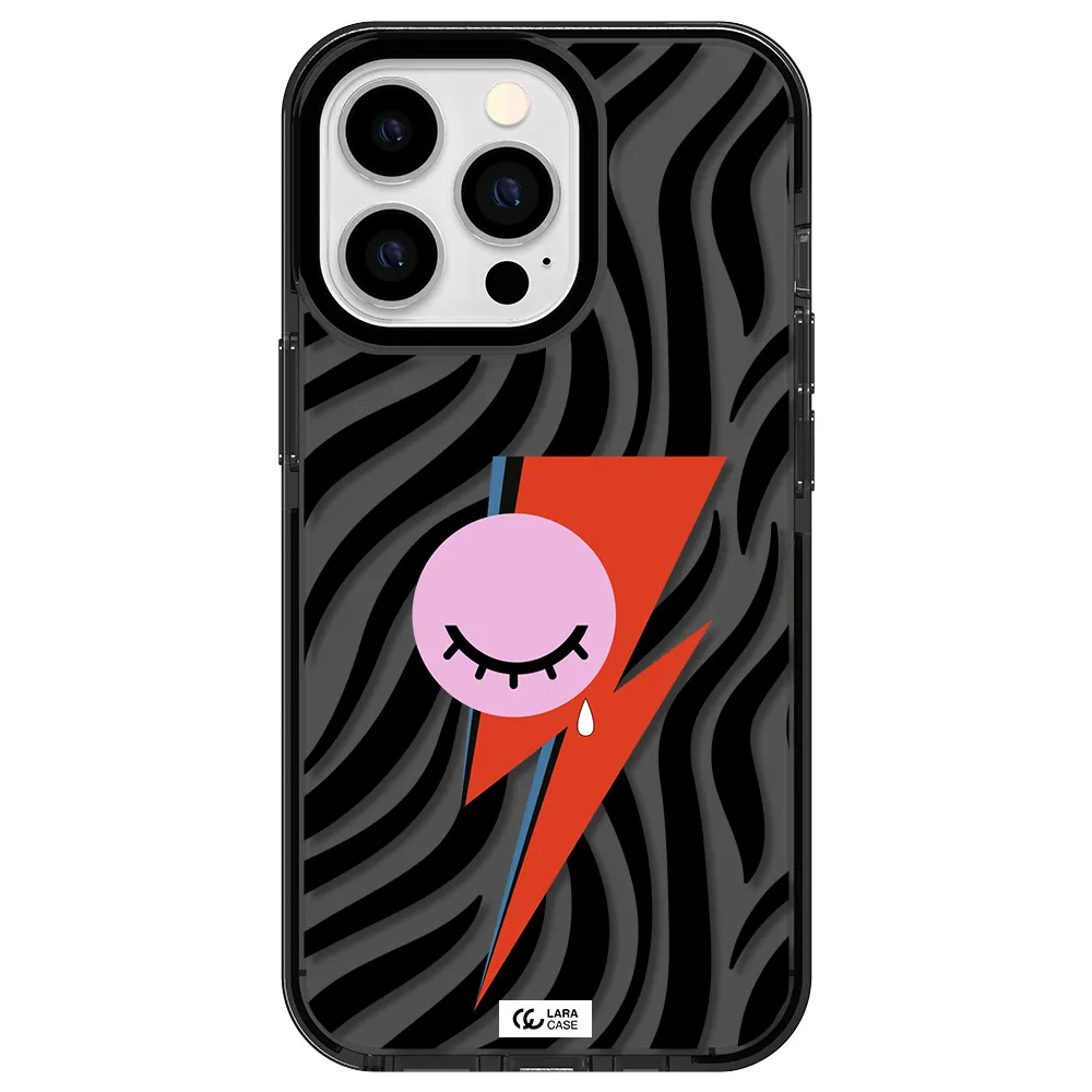 David Bowie Symbol Apple iPhone 13 Pro impact Smoke Black Case