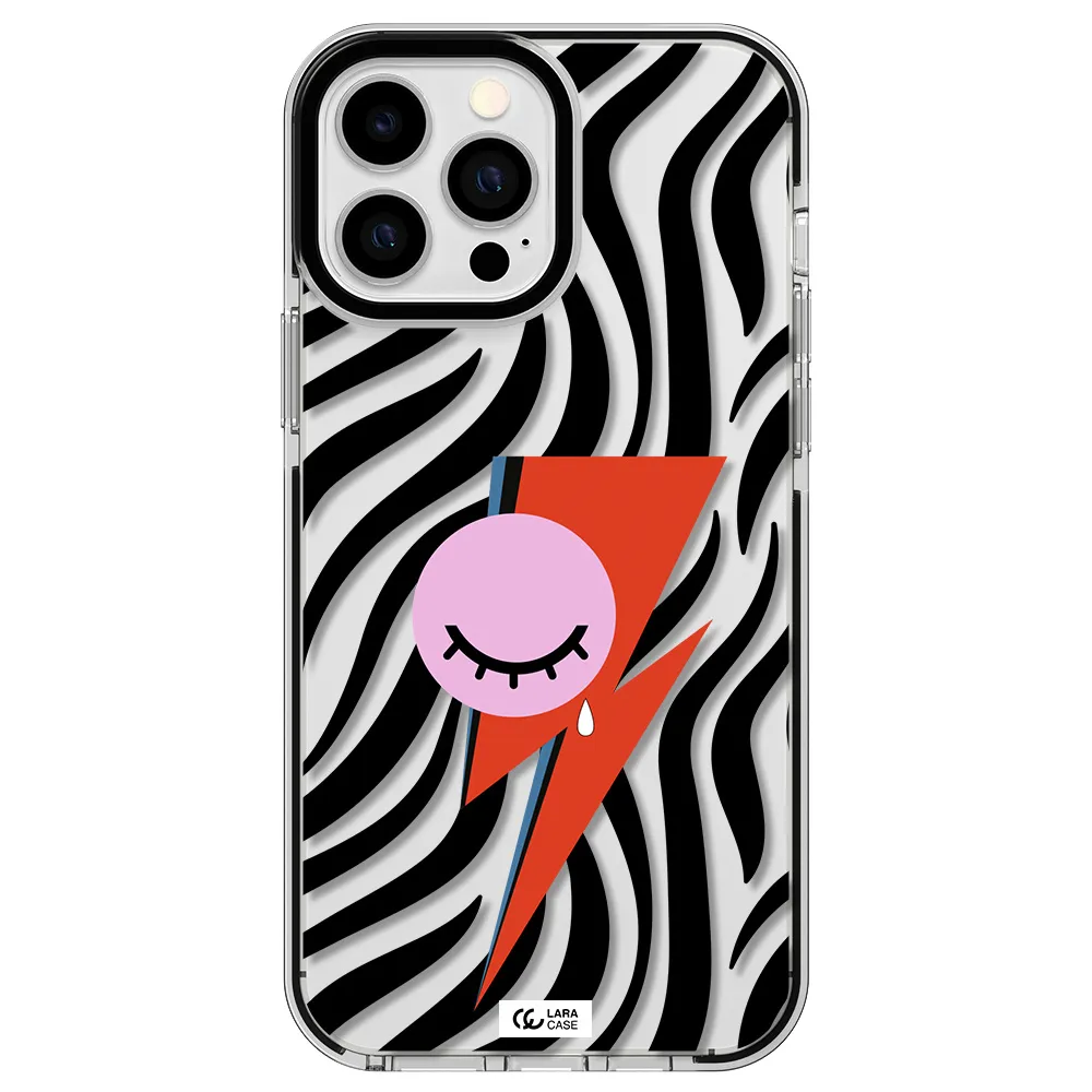 David Bowie Symbol Apple iPhone 13 Pro Max impact black border Case