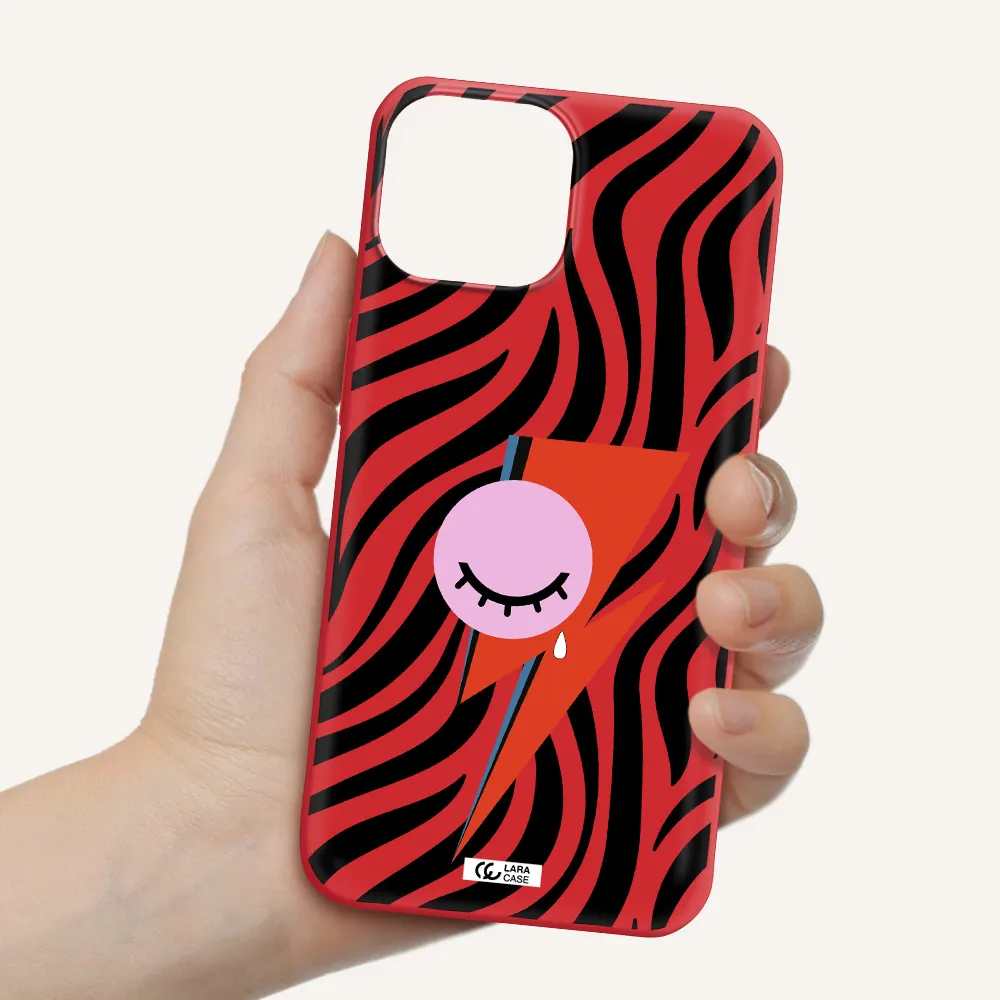 David Bowie Symbol Apple iPhone 13 Silicone Imperial Red Case