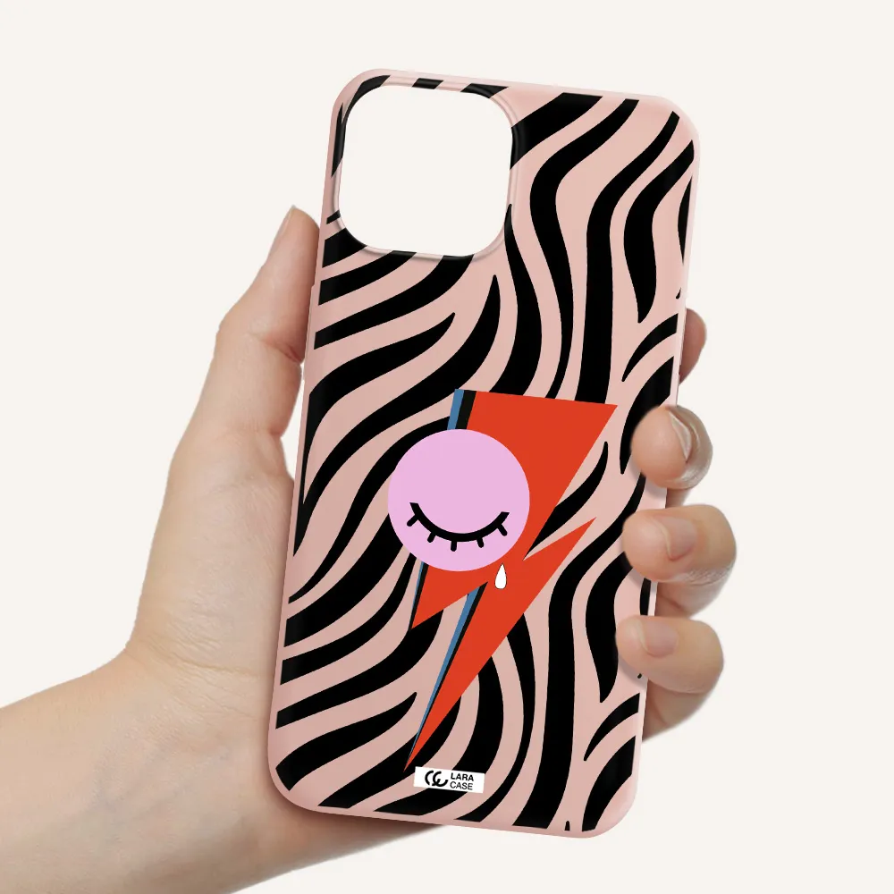 David Bowie Symbol Apple iPhone 13 Silicone pastel pink Case