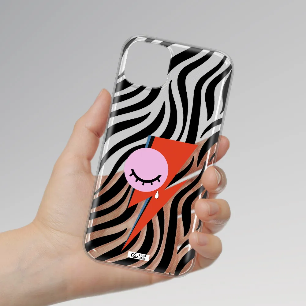 David Bowie Symbol Apple iPhone 14 Clear TPU Case