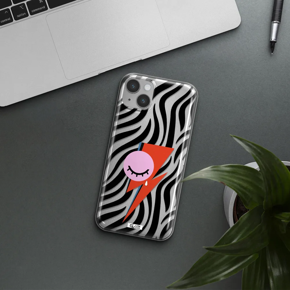 David Bowie Symbol Apple iPhone 14 Clear TPU Case