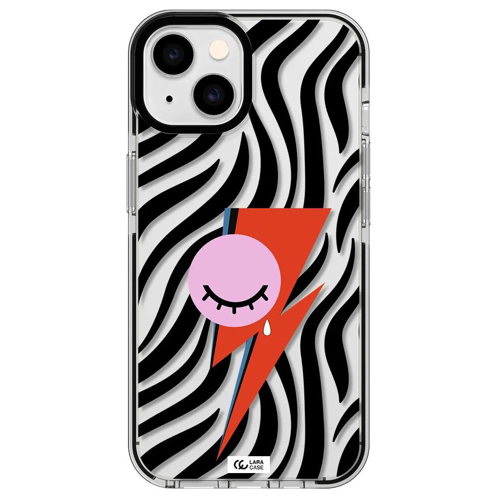 David Bowie Symbol Apple iPhone 14 impact black border Case