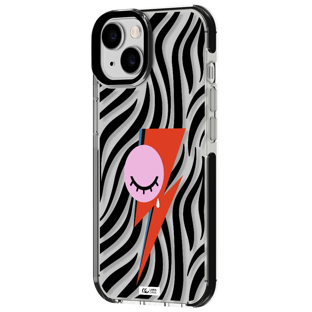 David Bowie Symbol Apple iPhone 14 impact black border Case