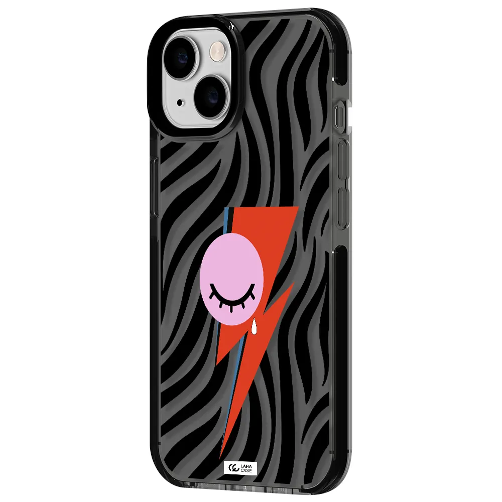 David Bowie Symbol Apple iPhone 14 impact Smoke Black Case