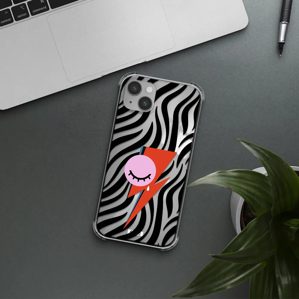 David Bowie Symbol Apple iPhone 14 plus Clear PC Case