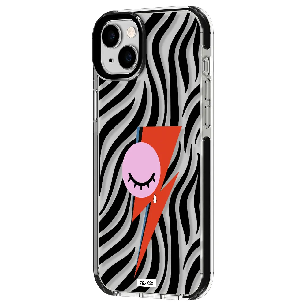 David Bowie Symbol Apple iPhone 14 plus impact black border Case