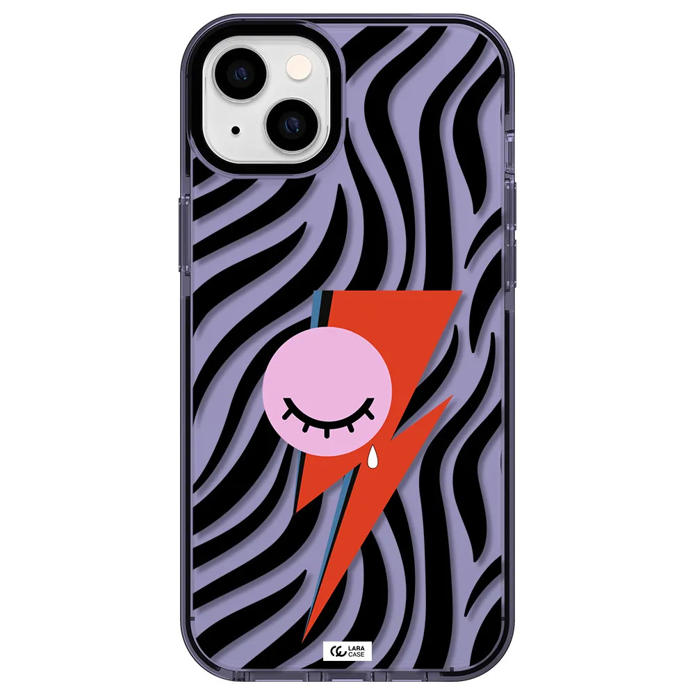 David Bowie Symbol Apple iPhone 14 plus impact Lilac Case