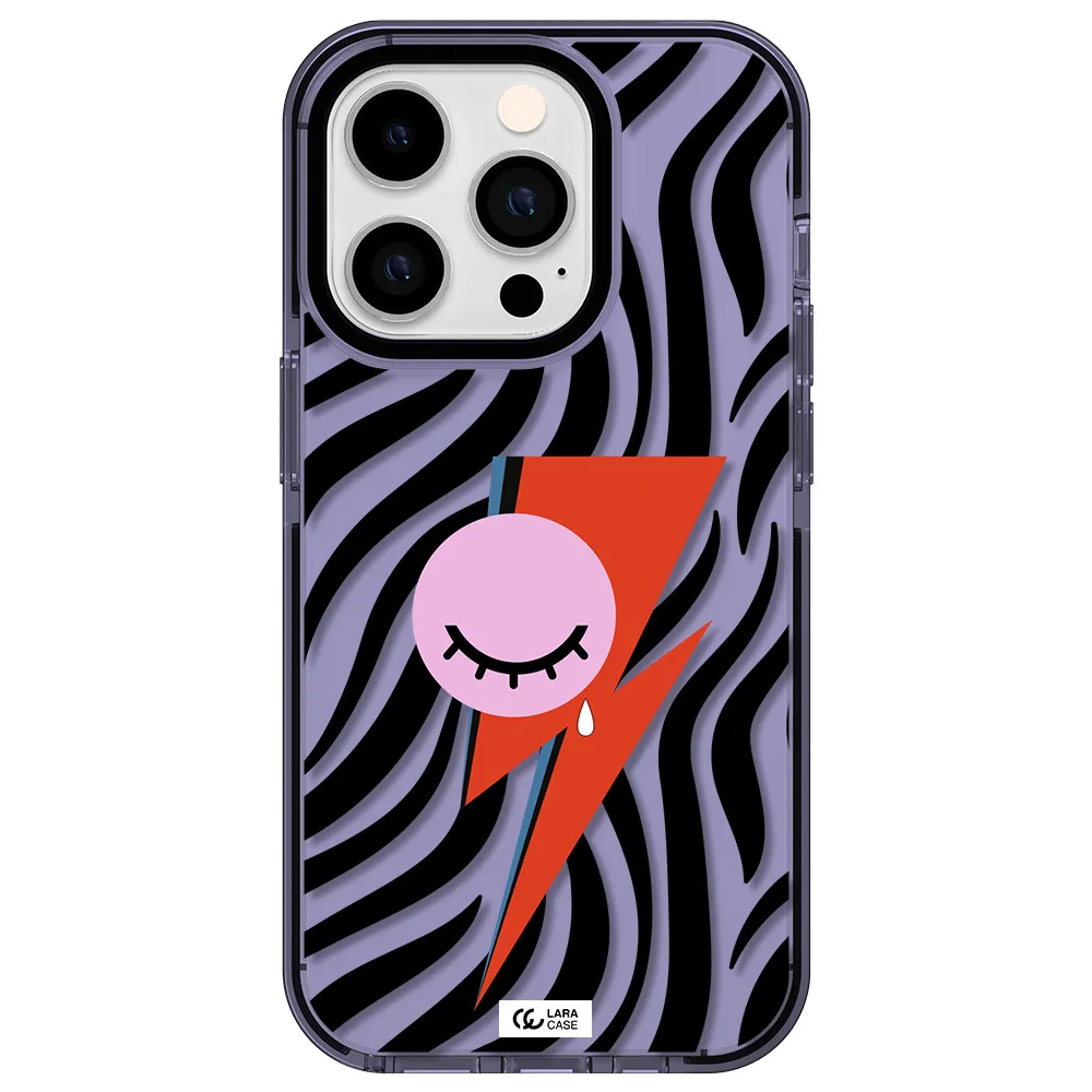 David Bowie Symbol Apple iPhone 14 pro impact Lilac Case