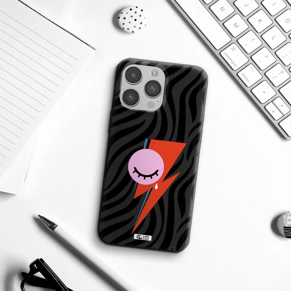 David Bowie Symbol Apple iPhone 14 pro max Silicone black Case